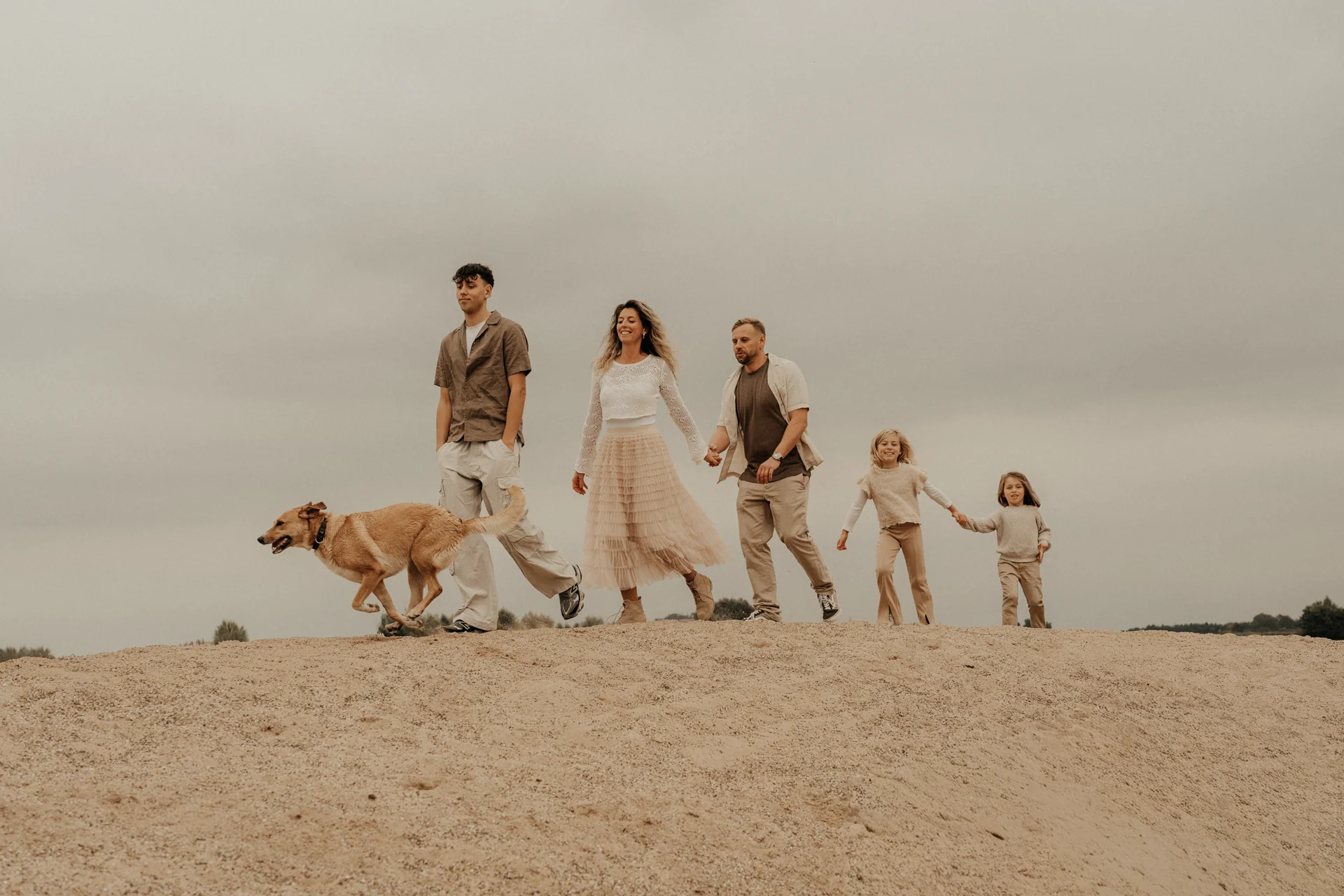 Familienfotografie am Strand